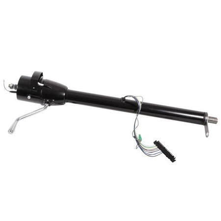 Flaming River Tilt Steering Column - 2 in Tube - 35 in Length - Black  - GM Fullsize Truck 1967-72