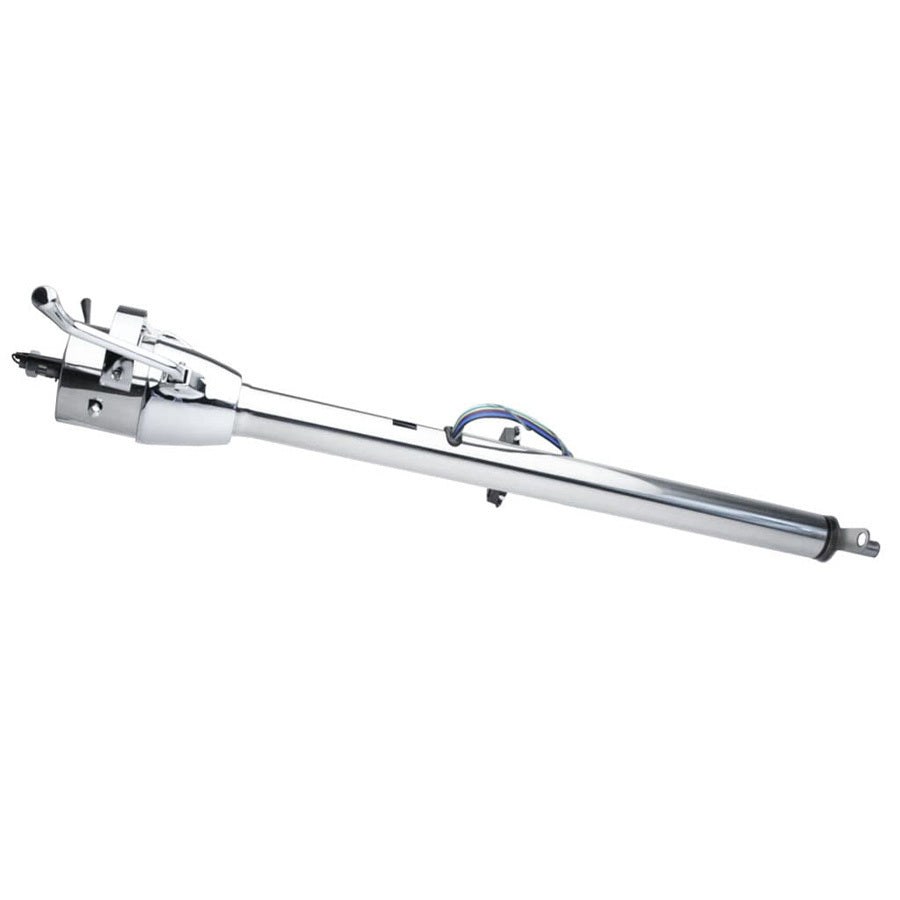 Flaming River Stainless Tilt Steering Column - 2 in Tube - 35 in Length - Polished - GM Fullsize Truck 1967-72