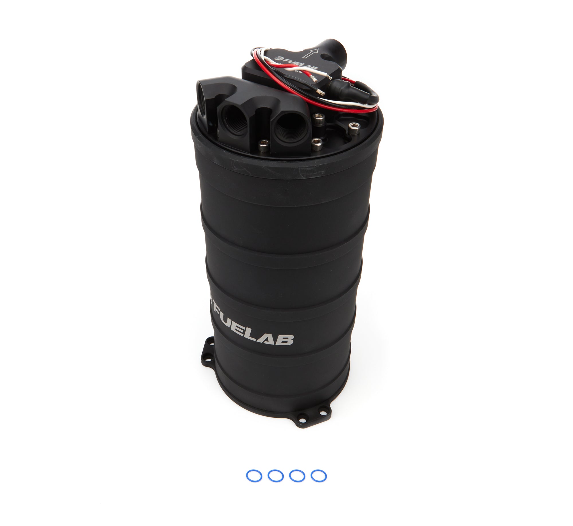 Fuelab 2.7 L Surge Tank w/ 1250 lph Twin Screw DC Brushless Fuel Pump - Black