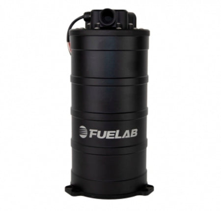 Fuelab 2.7 L Surge Tank w/ 1500 lph Twin Screw DC Brushless Fuel Pump - Black