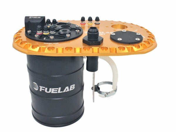 Fuelab 2.7 L Surge Tank - Gold