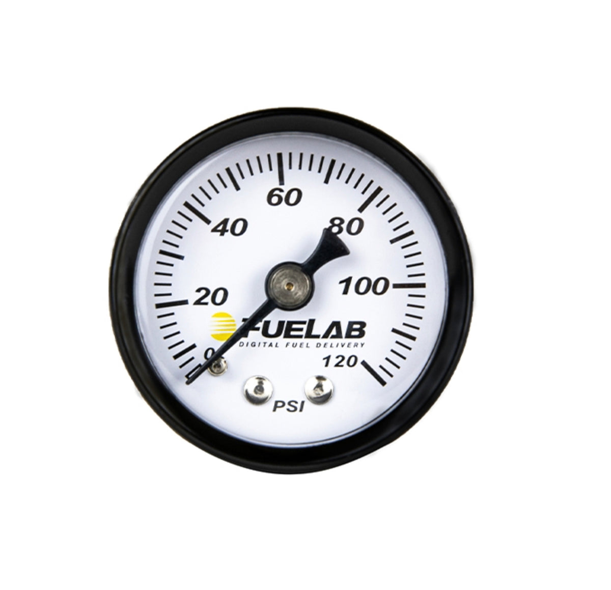 Fuelab Full Sweep Fuel Pressure Gauge - 0-120 psi - 1-1/2 in Diameter - White Face