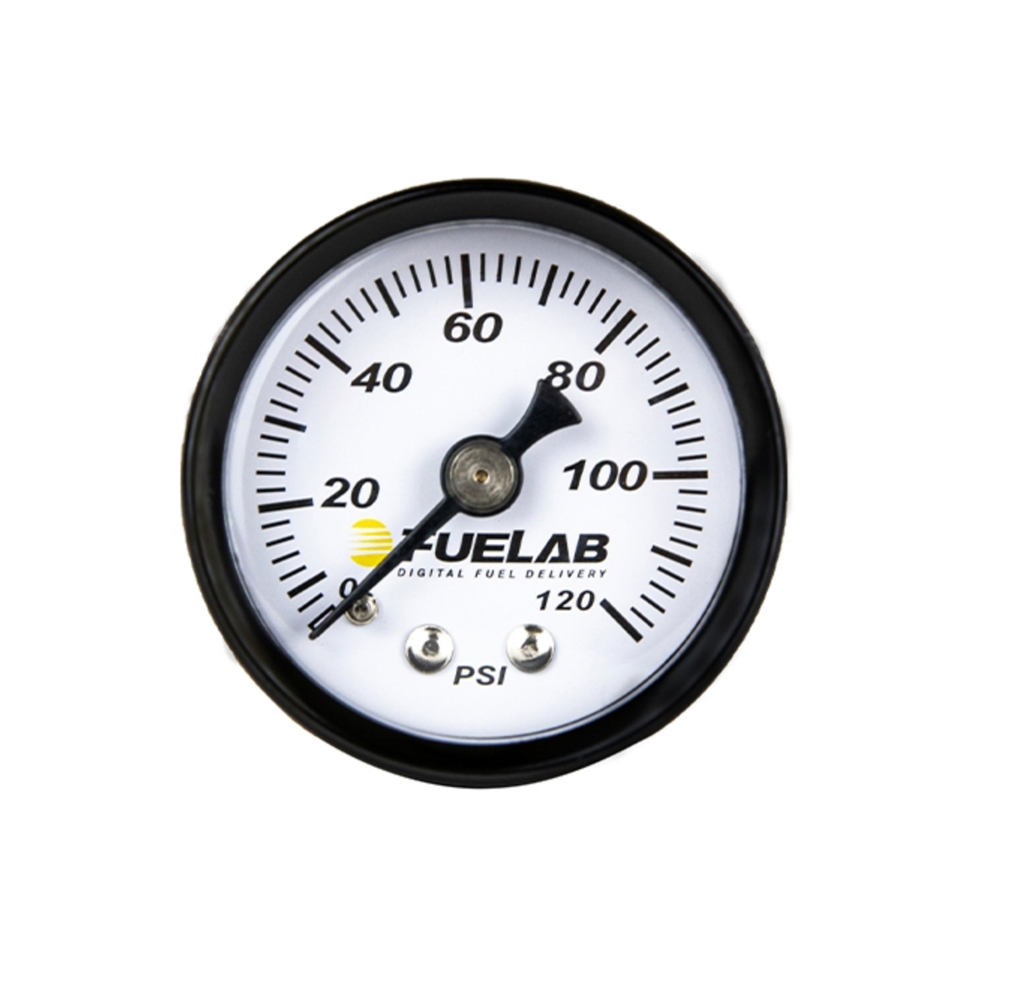 Fuelab Full Sweep Fuel Pressure Gauge - 0-120 psi - 1-1/2 in Diameter - White Face