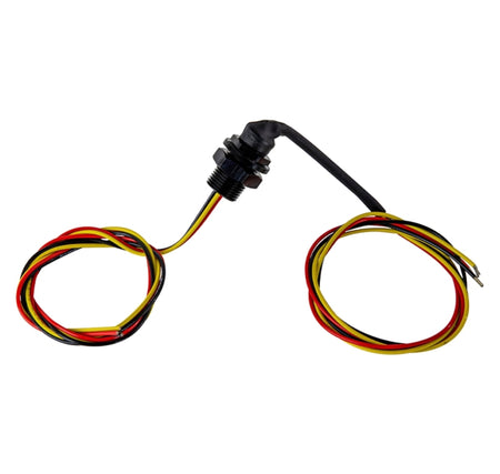 Fuelab 3 Wire Fuel Tank Feed Thru Wiring Harness - 24 in Long - 3/4 in Pull Thru Boot