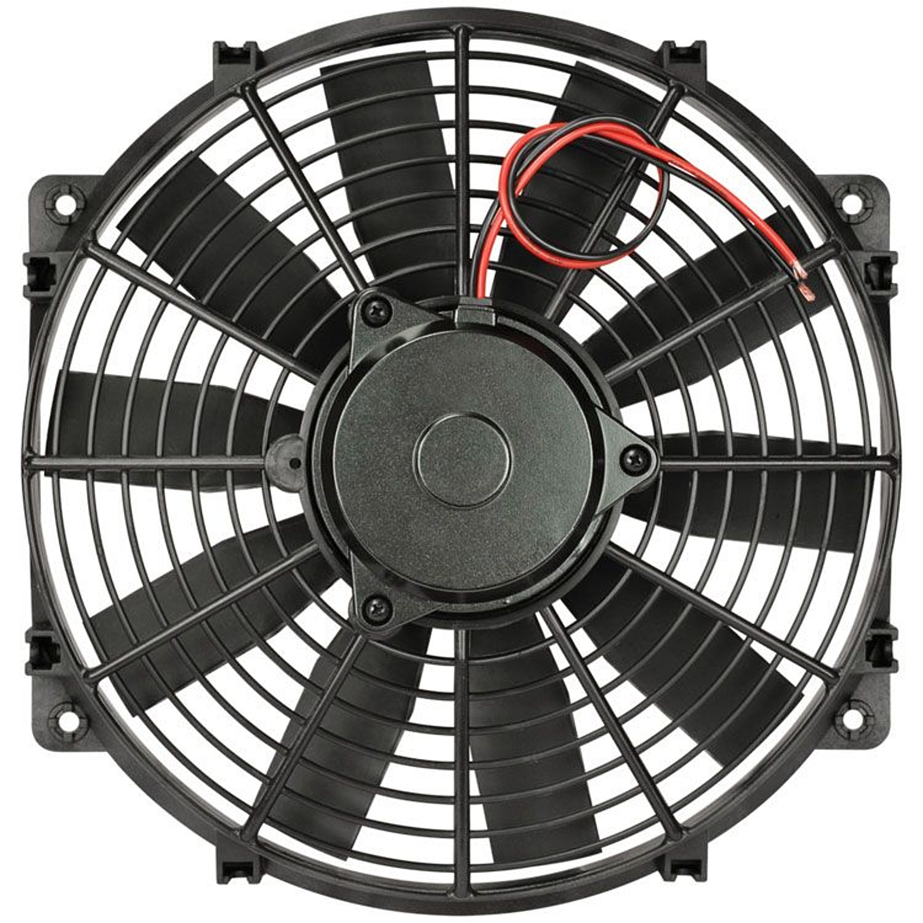 Flex-A-Lite Trimline Electric Fan - 12 in - Puller|Pusher - 1105 CFM - Straight Blade - 13 x 12 in