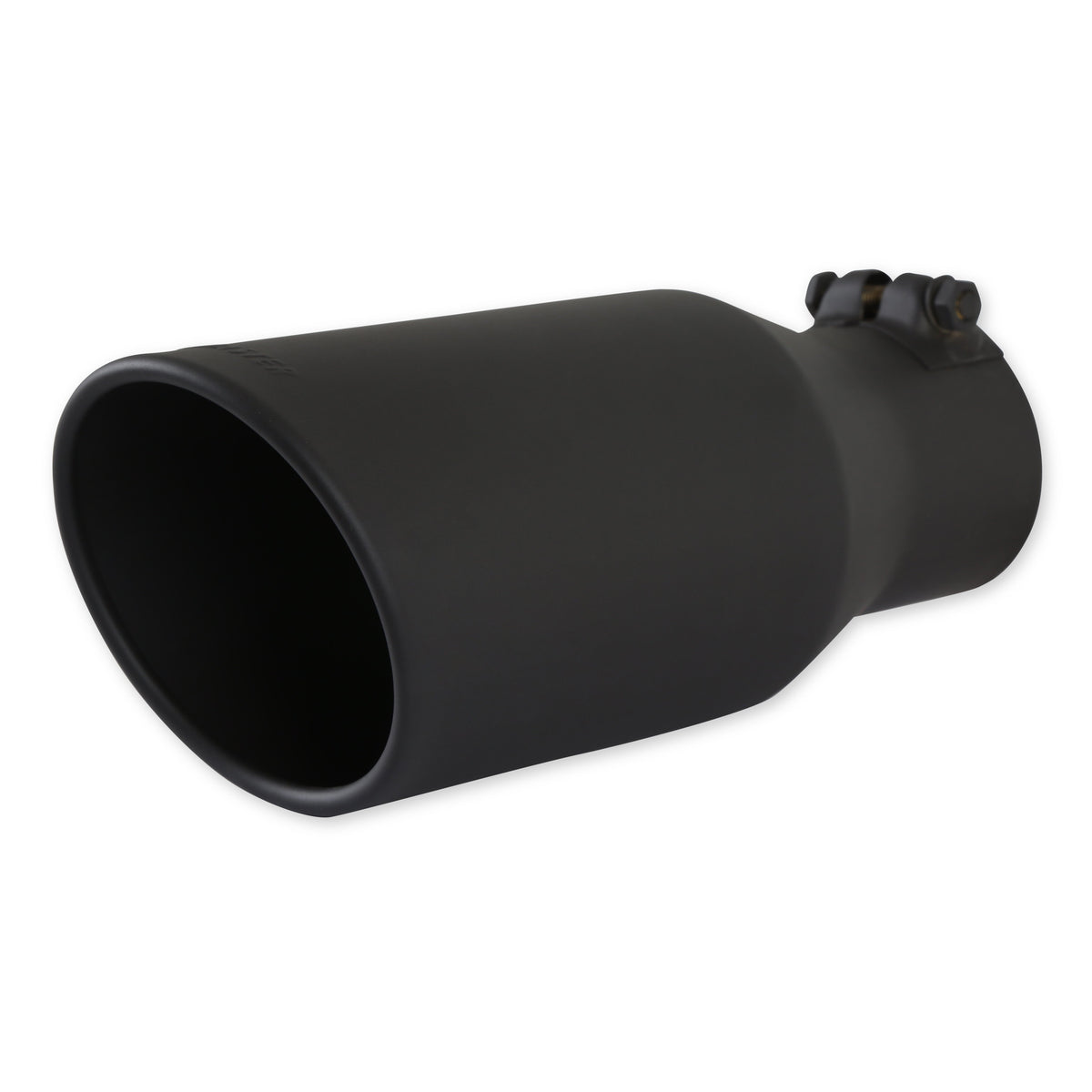 Flowmaster Clamp-On Stainless Exhaust Tip - 3 in Inlet - 4-1/2 in Round Outlet - Black Ceramic Coated 15406B