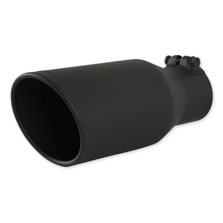 Flowmaster Clamp-On Stainless Exhaust Tip - 3 in Inlet - 4-1/2 in Round Outlet - Black Ceramic Coated 15406B