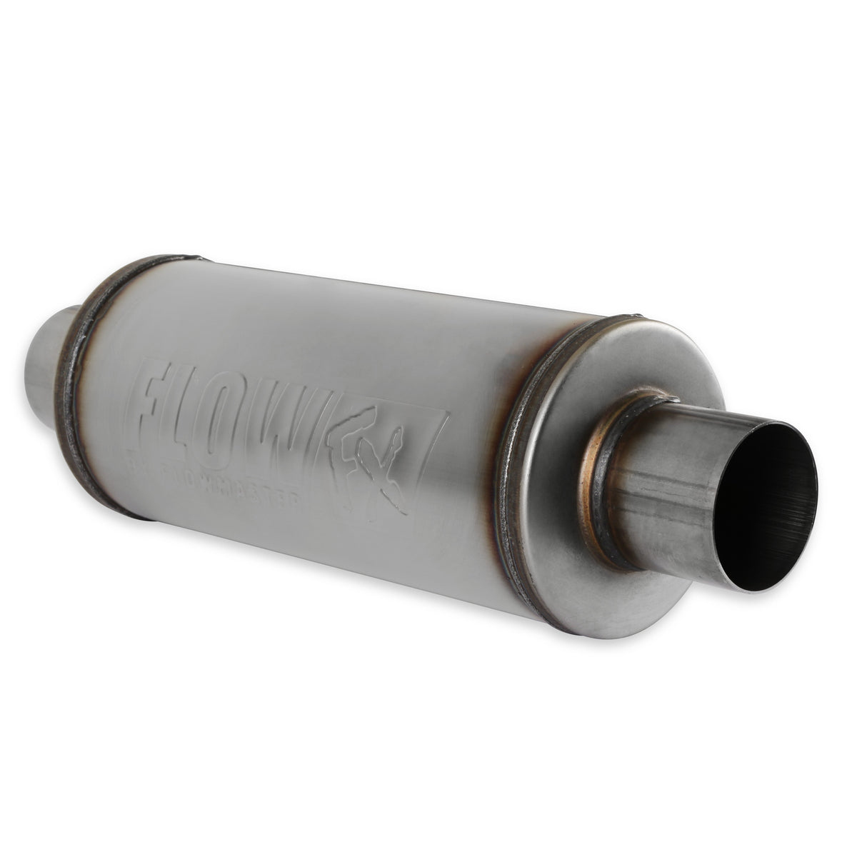Flowmaster FlowFX Stainless Muffler - 3 in Center Inlet / Outlet - 20 in Long - 6 in Diameter