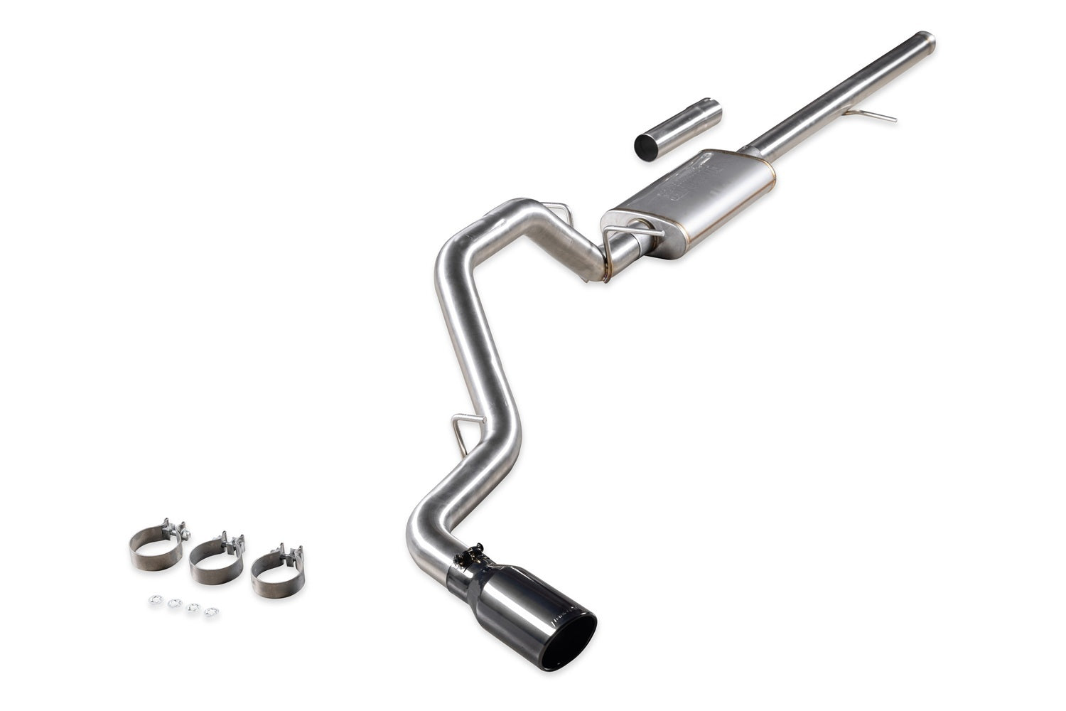 Flowmaster Signature Series Cat-Back Stainless Exhaust System - 3 in Diameter - 4 in Tip - GM Fullsize Truck 2014-19