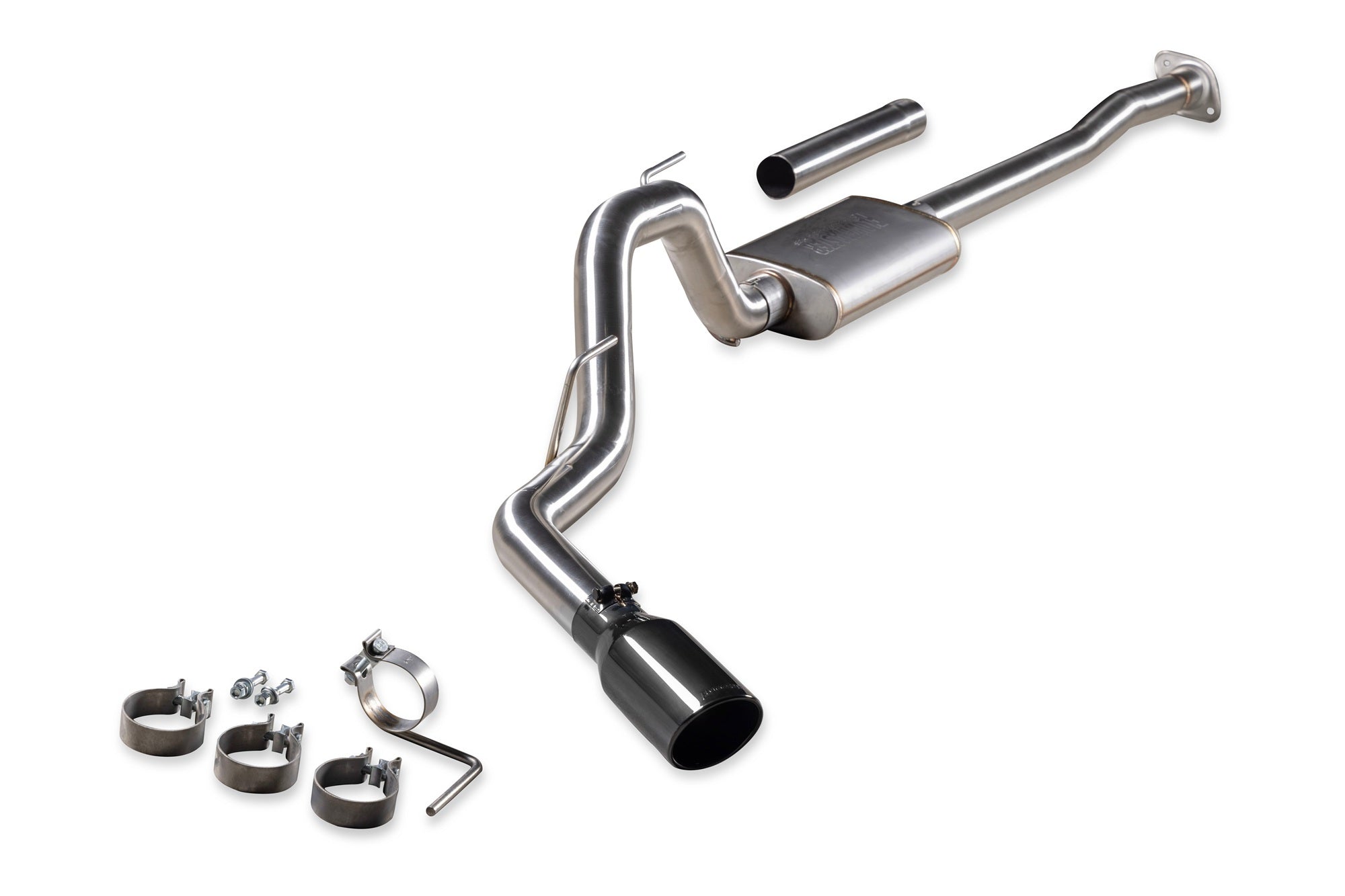 Flowmaster Signature Series Cat-Back Stainless Exhaust System - 3 in Diameter - 4.5 in Tip - Ford Fullsize Truck 2015-20