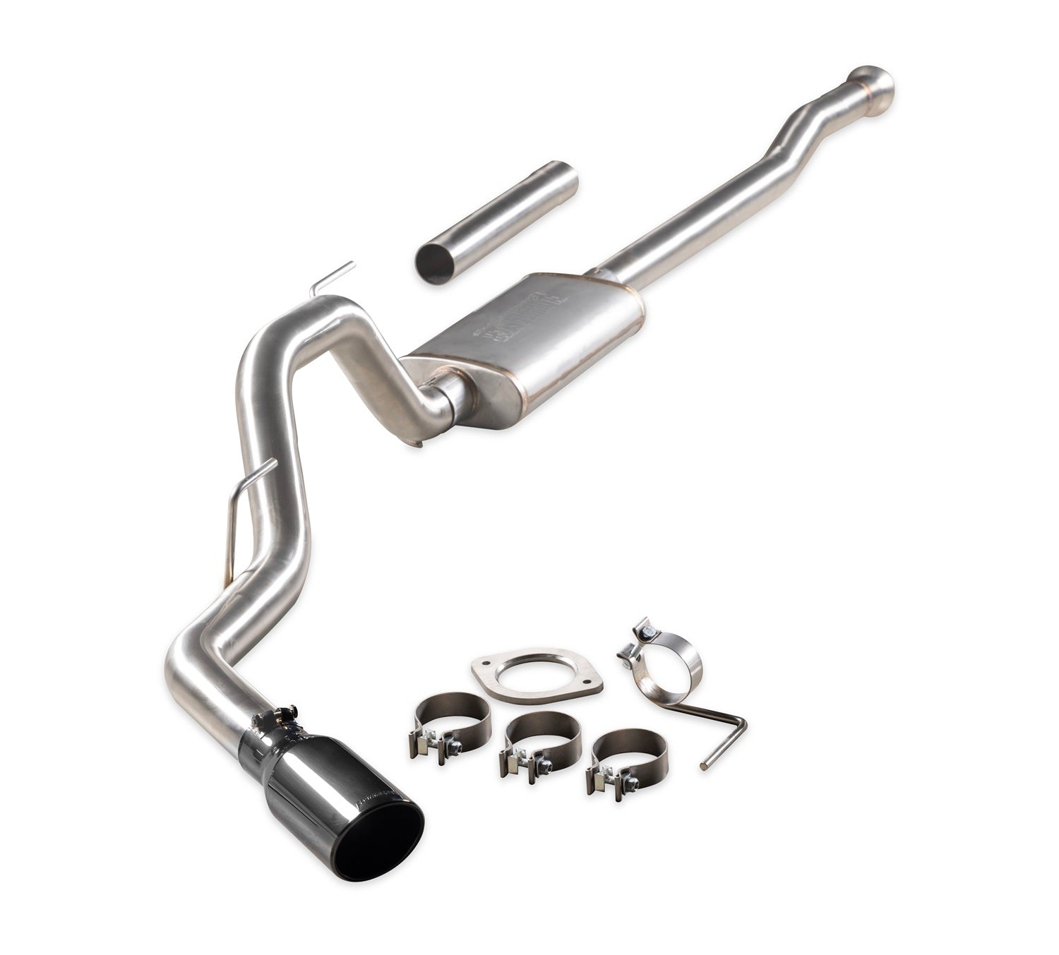 Flowmaster Signature Series Cat-Back Stainless Exhaust System - 3 in Diameter - 4.5 in Tip - Ford Fullsize Truck 2021-25
