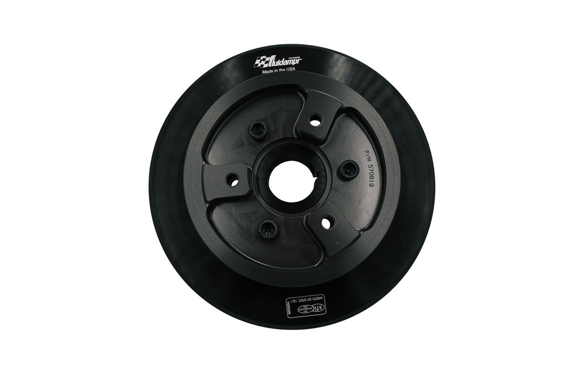 Fluidampr 8.500 in OD Harmonic Balancer - Black Oxide - Internal Balance - Toyota JZ-Series