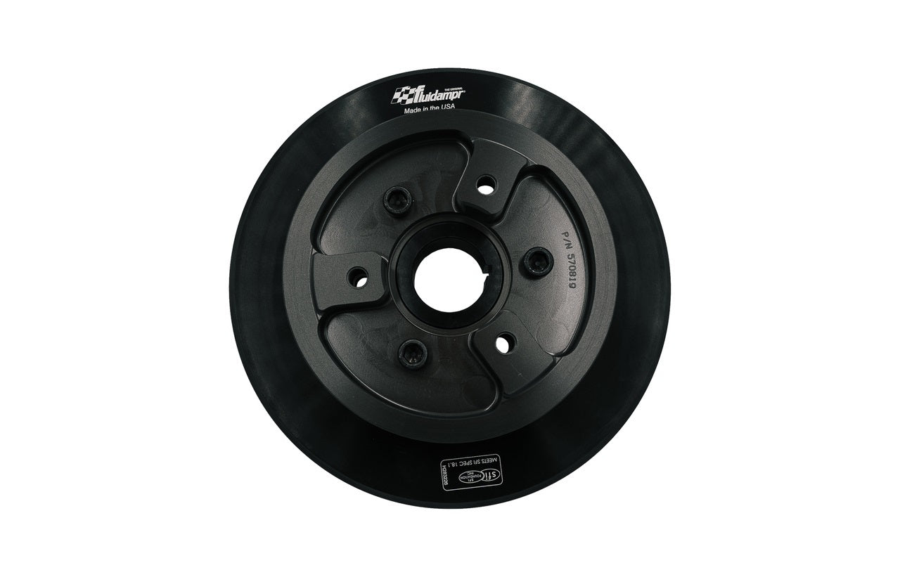 Fluidampr 8.500 in OD Harmonic Balancer - Black Oxide - Internal Balance - Toyota JZ-Series