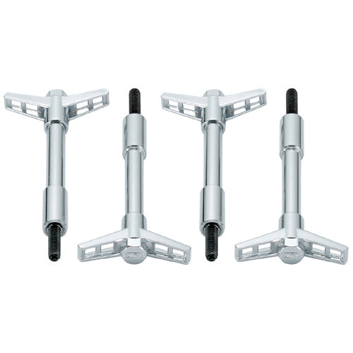 Ford Racing Valve Cover Hardware Kit - Ford Logo - Wing Nut - 5 in Long - Chrome (Set of 4)