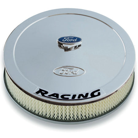 Ford Racing 13 in Drop Base Air Cleaner Assembly - 2.625 in Element - Chrome