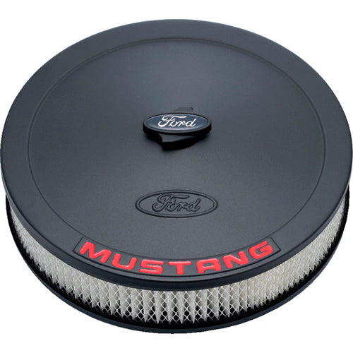 Ford Racing 13 in Drop Base Air Cleaner Assembly - 2.625 in Element - Black Crinkle