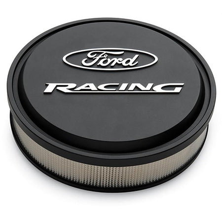 Ford Racing 13 in Drop Base Slant-Edge Air Cleaner Assembly - 2.75 in Element - Black Crinkle 302-380