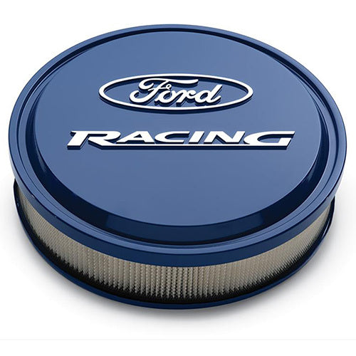 Ford Racing 13 in Drop Base Slant-Edge Air Cleaner Assembly - 2.75 in Element - Blue