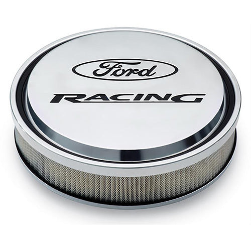 Ford Racing 13 in Drop Base Slant-Edge Air Cleaner Assembly - 2.75 in Element - Polished