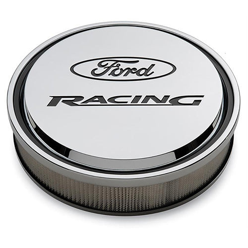 Ford Racing 13 in Drop Base Slant-Edge Air Cleaner Assembly - 2.75 in Element - Chrome