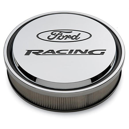 Ford Racing 13 in Drop Base Slant-Edge Air Cleaner Assembly - 2.75 in Element - Chrome