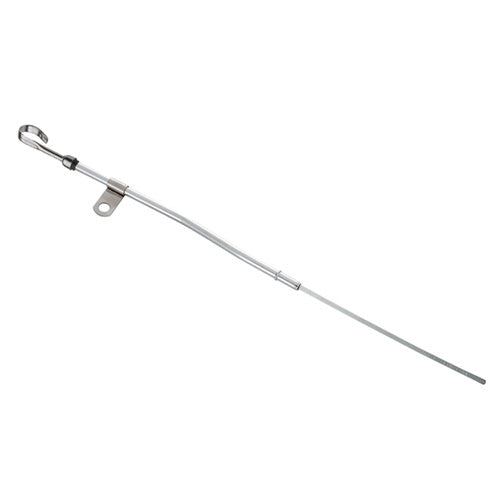 Ford Racing Timing Cover Mount Engine Oil Dipstick - Chrome - Small Block Ford