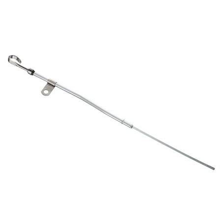 Ford Racing Timing Cover Mount Engine Oil Dipstick - Chrome - Small Block Ford