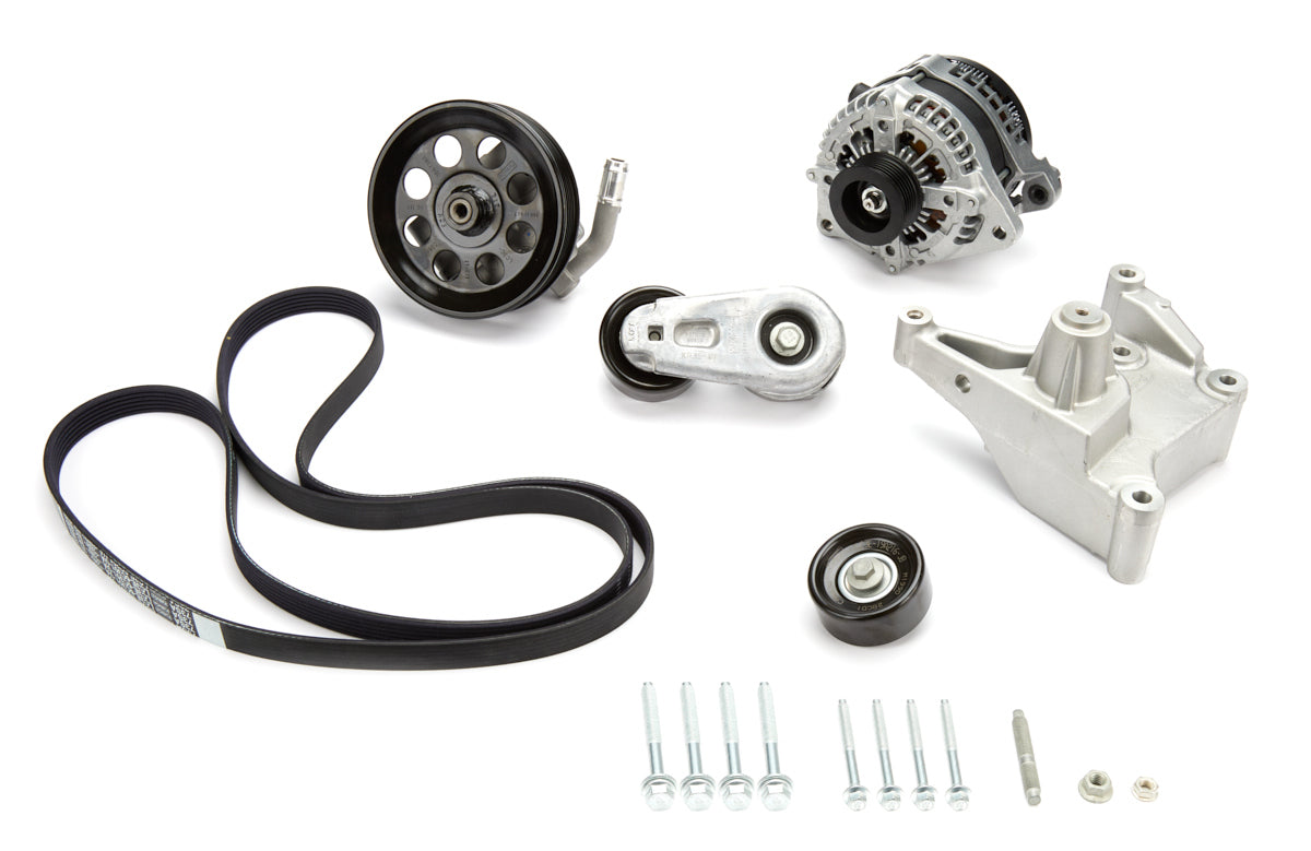 Ford Racing 6-Rib Serpentine Pulley Kit - Black - Ford Godzilla