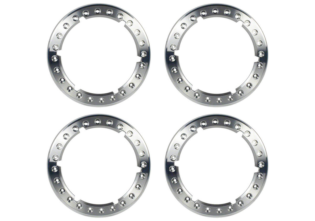 Ford Racing Aluminum Beadlock Ring - Polished - 17 in Wheels - Ford Fullsize Truck 2017-25