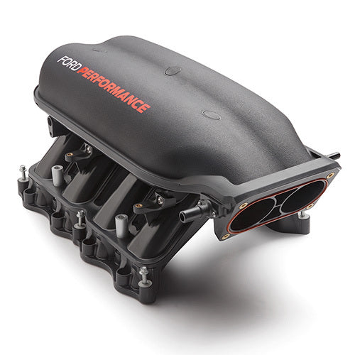 Ford Racing Throttle Body Flange Intake Manifold - Black - Ford Coyote - Ford Mustang 2011-22