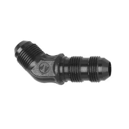 Fragola 45 Degree 12 AN Male to 12 AN Male Bulkhead Bulkhead Fitting - Black