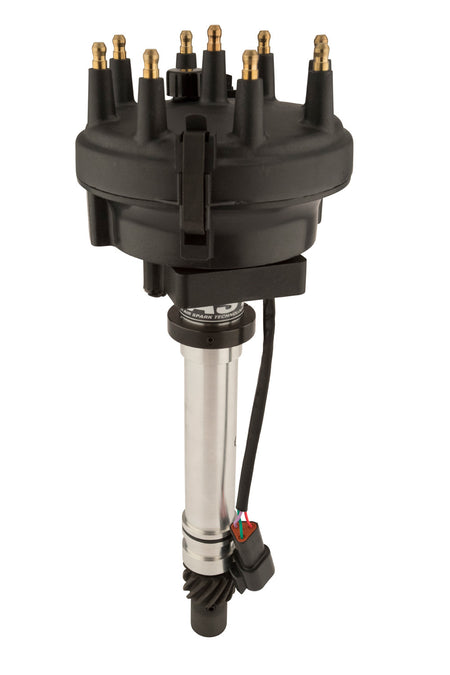 F.A.S.T. Race Billet Distributor - Magnetic Trigger - Locked Advance - Large Cap - Blue - Chevy V8