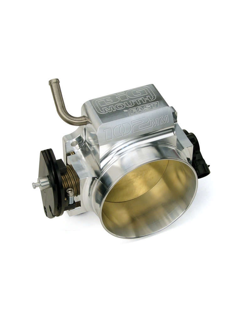 F.A.S.T. Big Mouth Throttle Body - Stock Flange - 102 mm Single Blade - Polished - 4-Bolt - GM LS-Series