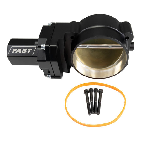 F.A.S.T. Big Mouth Throttle Body - Stock Flange - 102 mm Single Blade - TPS Sensor - Black - 4-Bolt - GM LS-Series