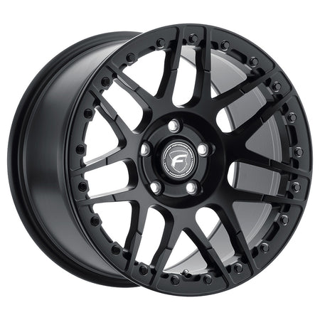 Forgestar F14 Aluminum Beadlock Drag Wheel - 17 x 10 in - 7.5 in Backspace - 5 x 4.5 in Bolt Pattern - Matte Black