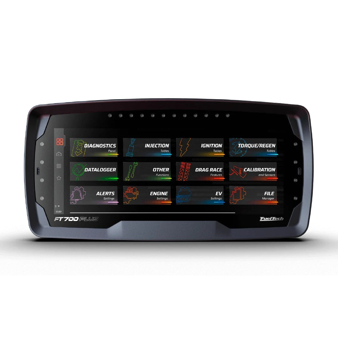 FuelTech ECU Data Monitoring System - LCD Screen / LED Lights - FuelTech FT700 Plus EFI