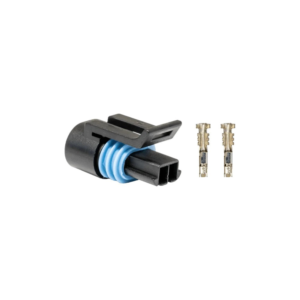 FuelTech Female 2 Pin Water Temperature Sensor Connector - Black