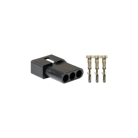 FuelTech Female 3 Pin Travel Sensor Connector - Black