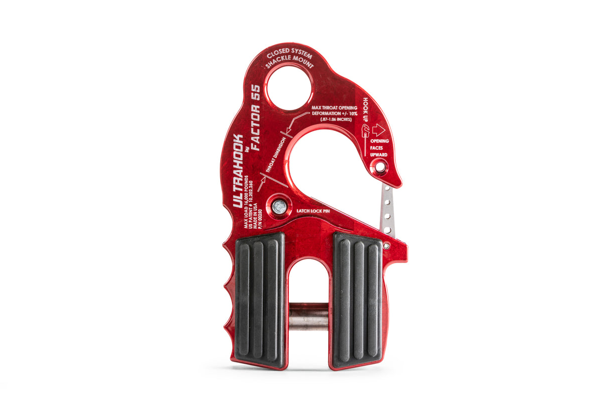 Factor 55 UltraHook Shackle Mount - Red