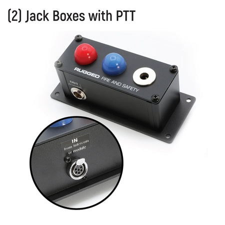 Rugged Radios Fire & Safety 2-Person Dual Radio Intercom Kit 800-2P