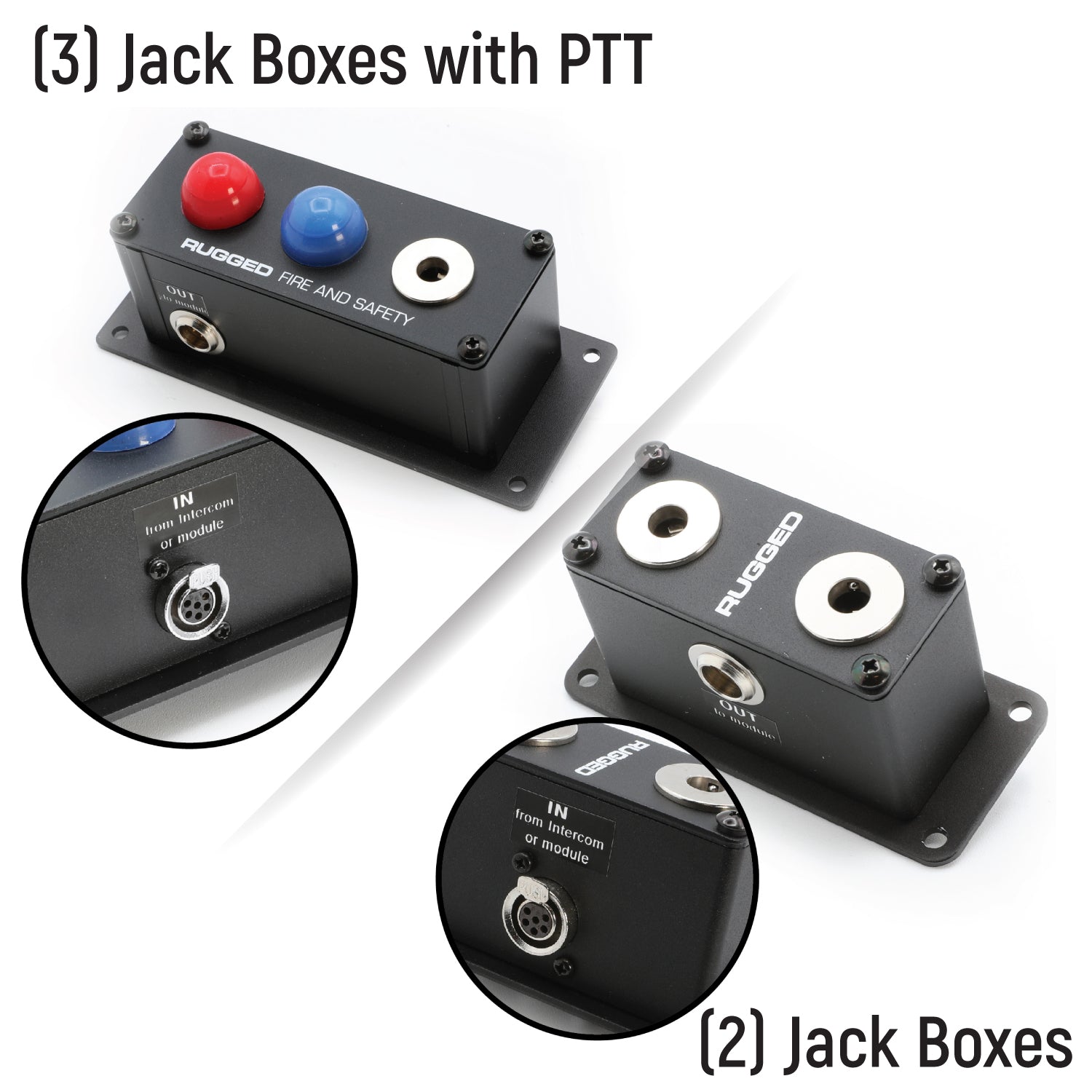 Rugged Radios Fire & Safety 6-Person Dual Radio & Pump Panel Intercom Kit 800-6P-PP