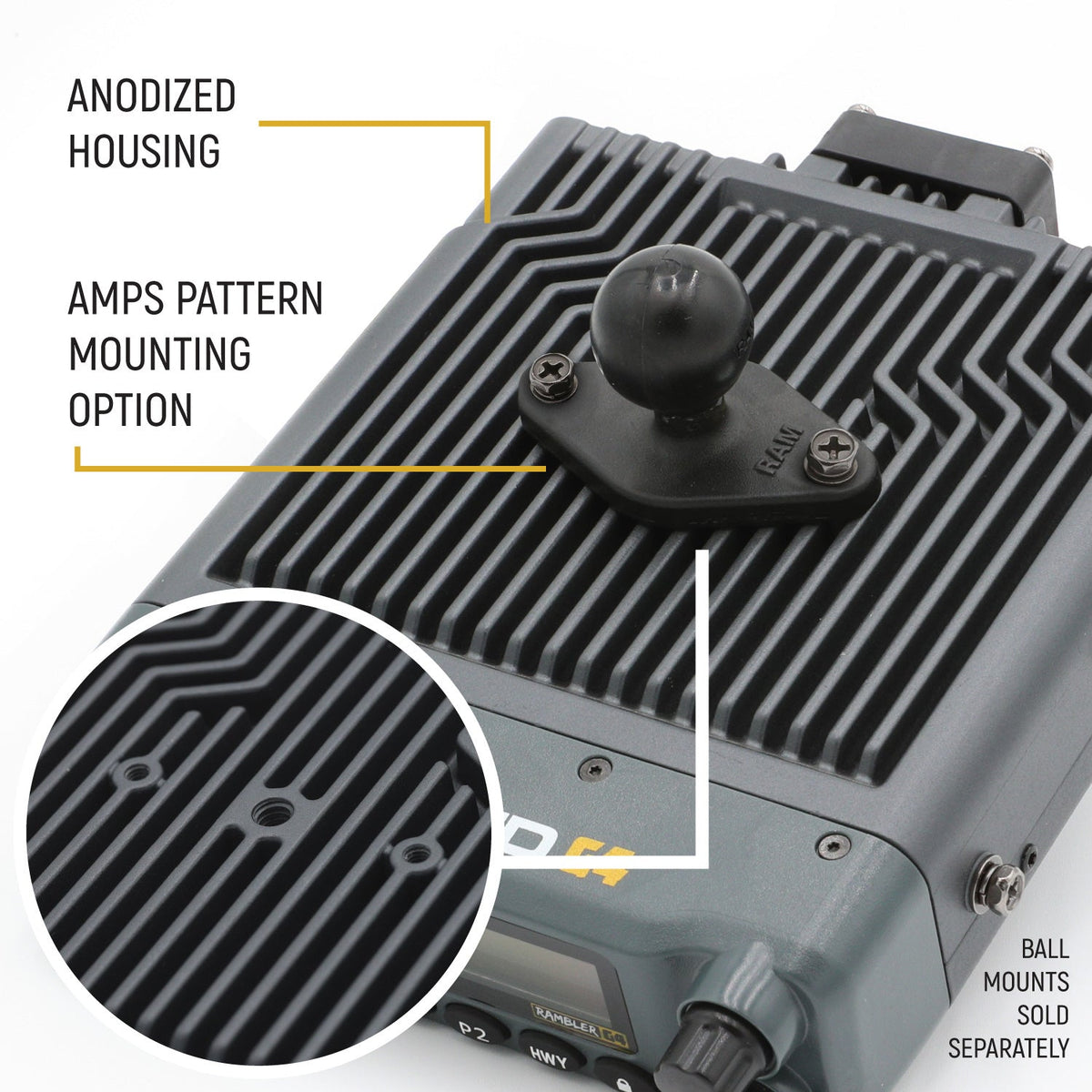 Rugged Radios Base Camp - Rambler G4 High Power Mobile Radio /w Fiberglass Antenna Kit BASECAMP-G4