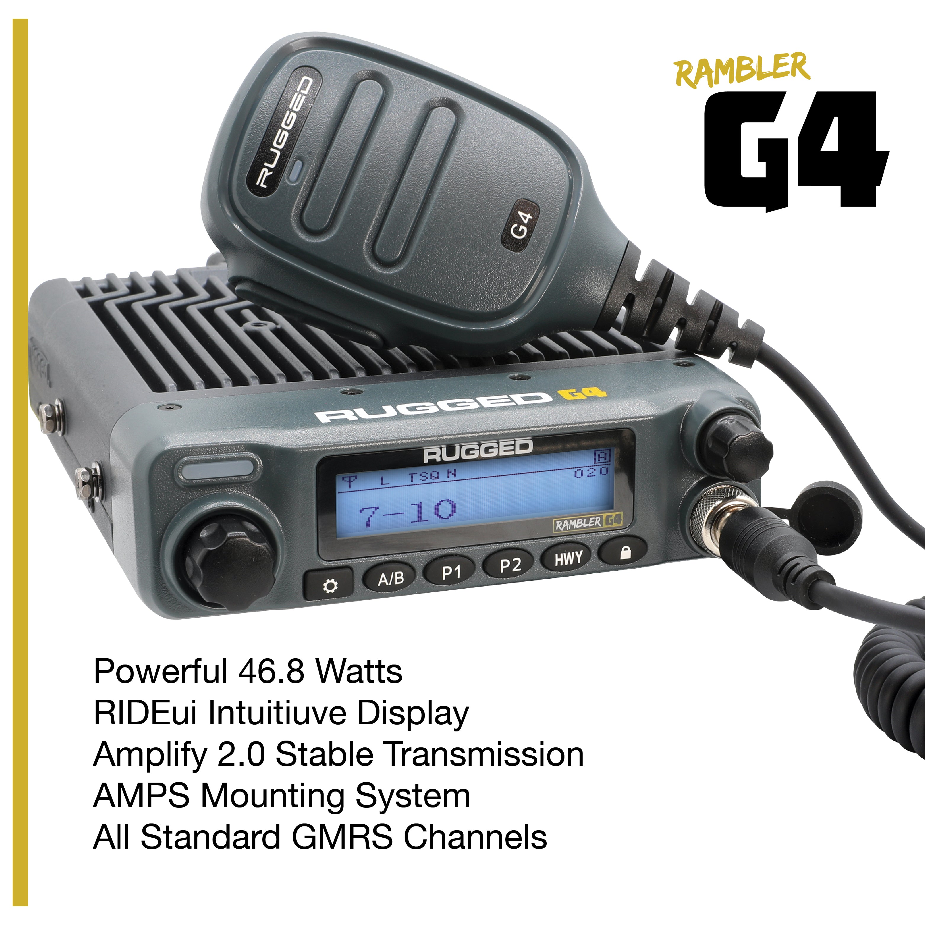 Rugged Radios RAM Two-Way Mobile Radio Kit - M1-V - Business Band VHF RAM-M1