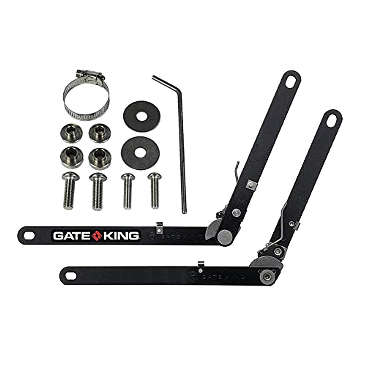 Gate King Tailgate Adjuster - 200 lb Capacity - Chromoly - Black - Ford Fullsize Truck 2004-14