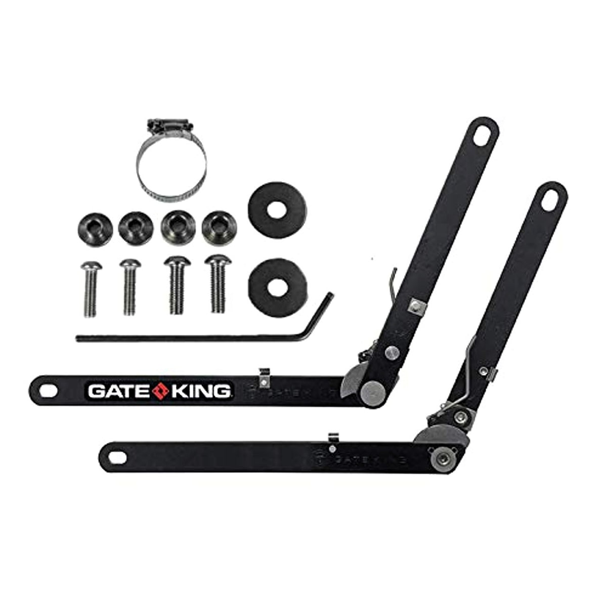 Gate King Tailgate Adjuster - 200 lb Capacity - Chromoly - Black - Ford Fullsize Truck 2015-24