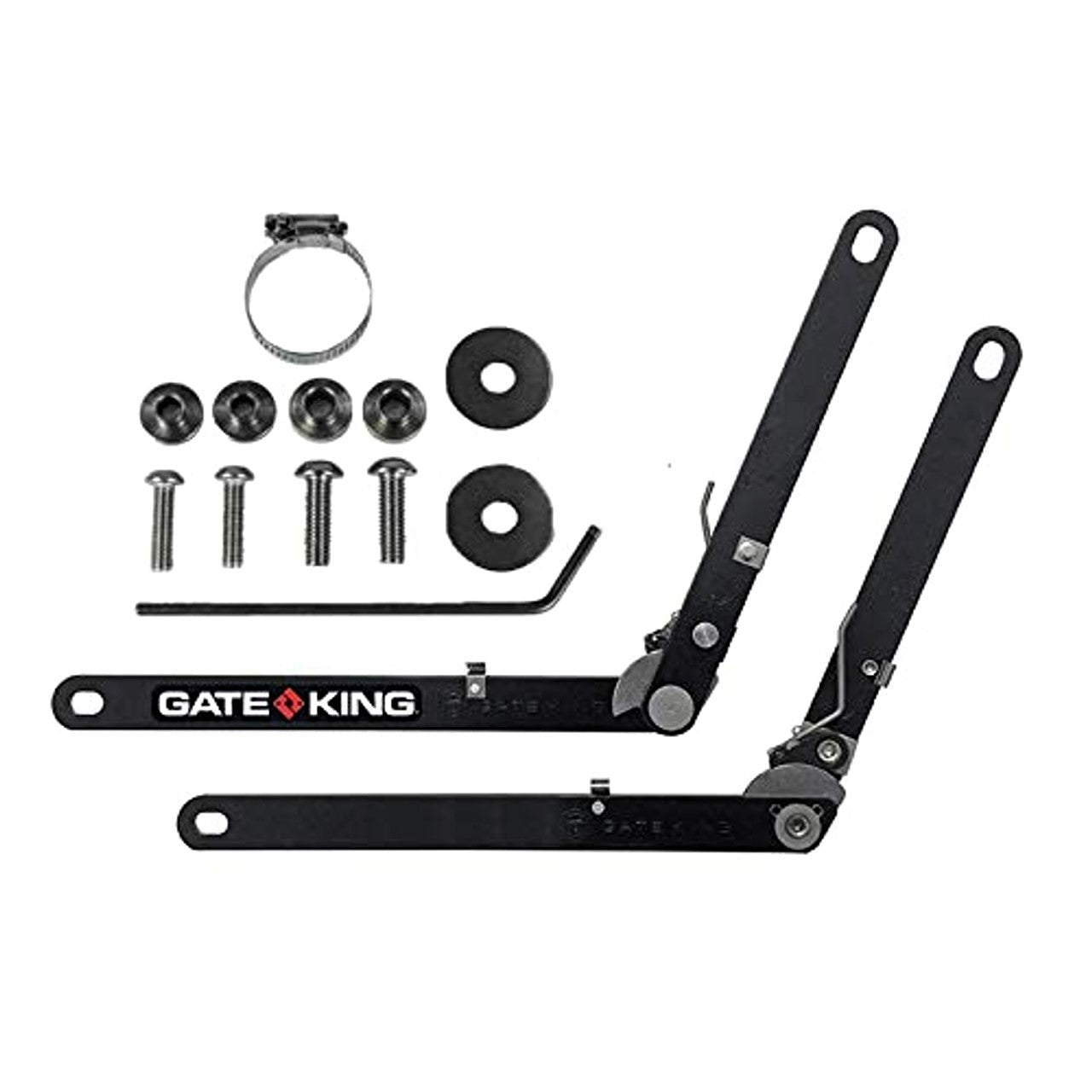 Gate King Tailgate Adjuster - 200 lb Capacity - Chromoly - Black - Ford Fullsize Truck 2015-24