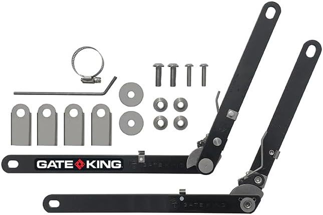Gate King Tailgate Adjuster - 200 lb Capacity - Chromoly - Black - Toyota Fullsize Truck 2007-21
