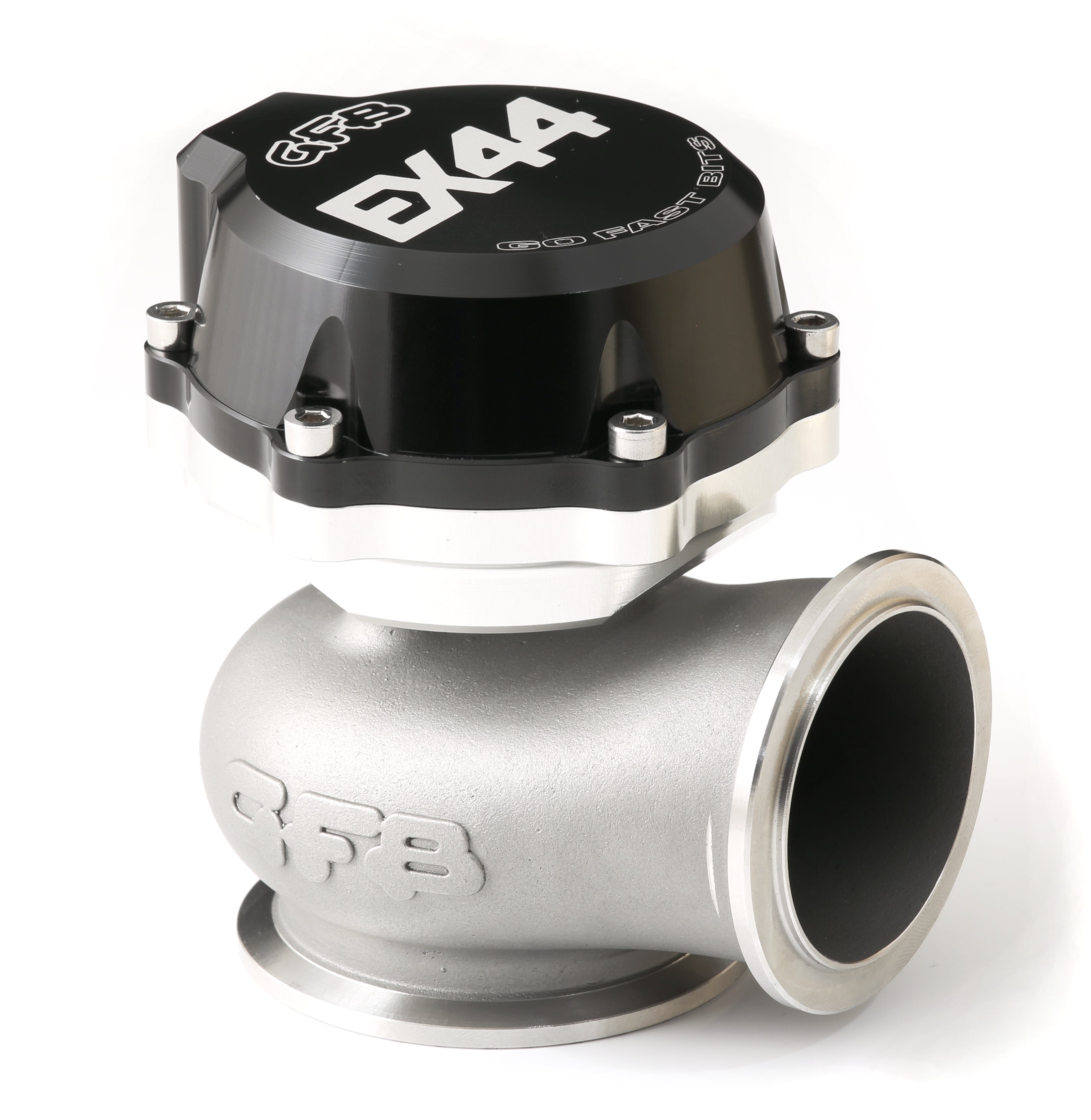 Go Fast Bits EX44 Wastegate - 15 psi Spring - 44 mm Diameter - Black