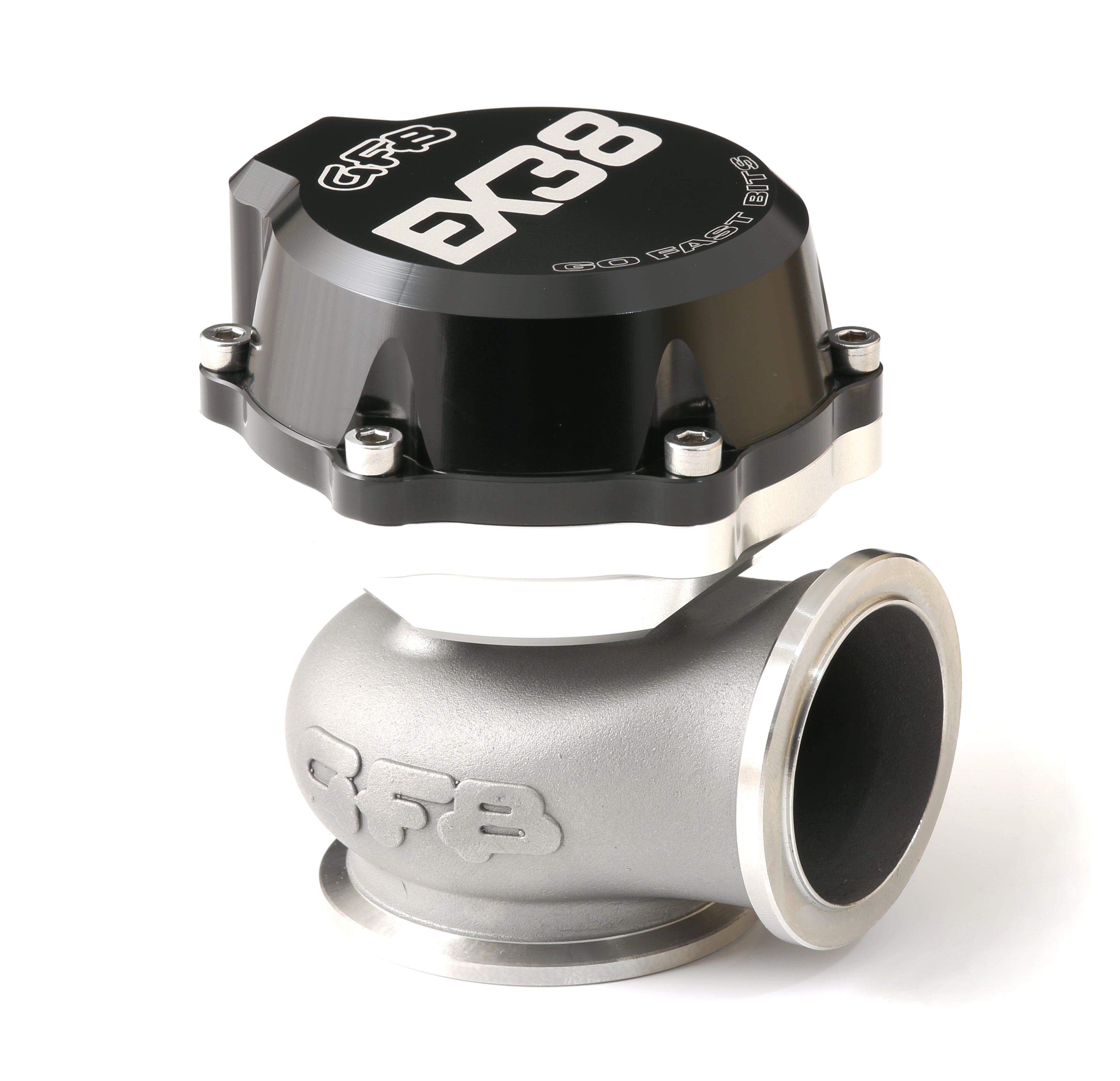 Go Fast Bits EX38 Wastegate - 10 psi Spring - 38 mm Diameter - Black