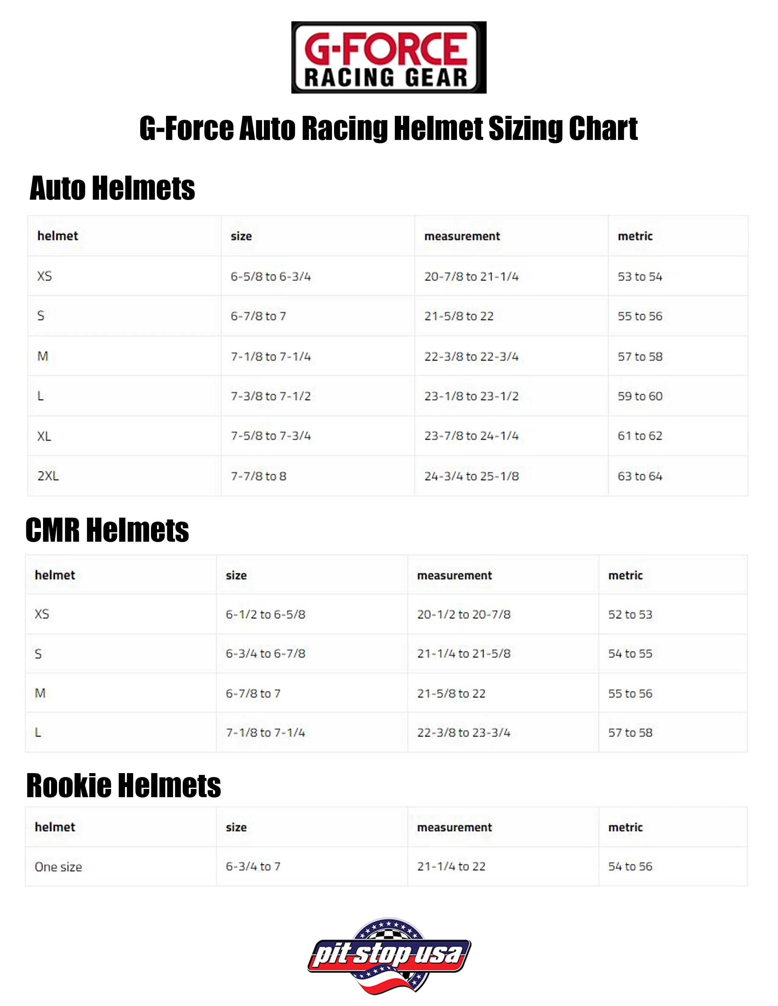 G-Force Racing Gear 4414MEDWH G-Force GF Crew Helmet